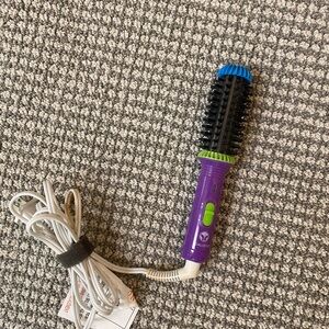 Calista Purple Hot Brush styling tool with Blue & Green Accents